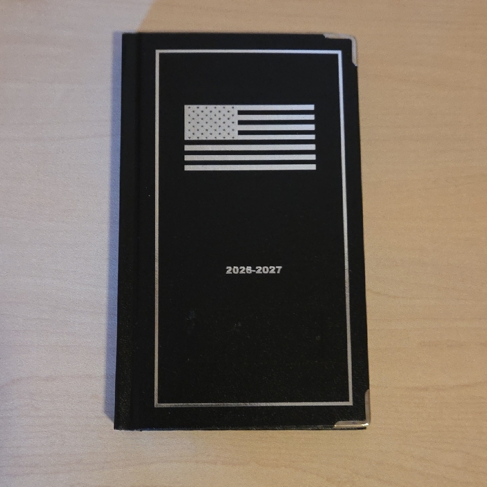 2026 - 2027 Pocket-Sized Hardback Black Planner
